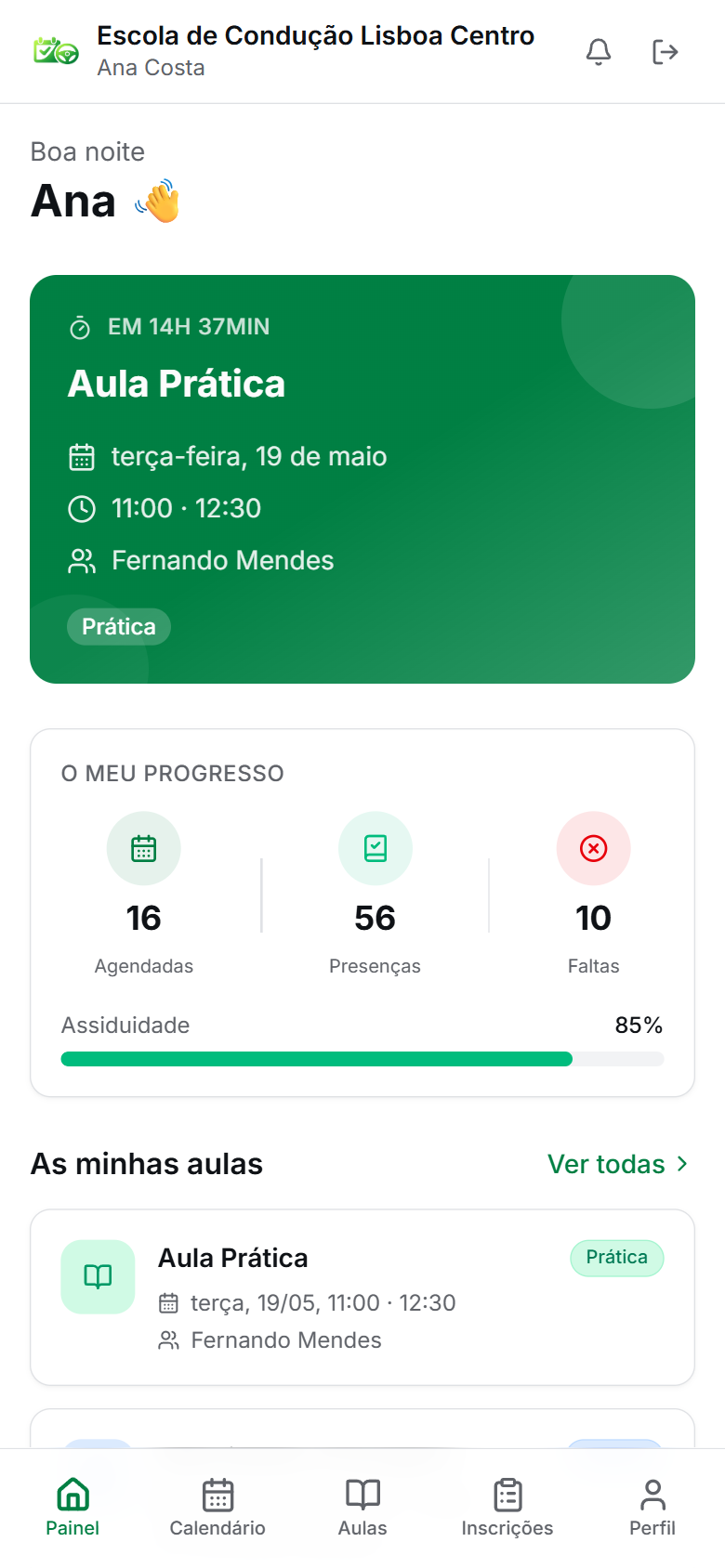 Aplicação móvel Convlyx no telemóvel